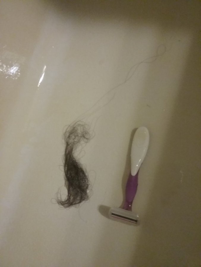 Normal hair loss in the shower curly girl method
