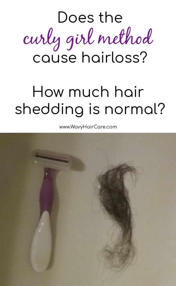 Does the curly girl method cause hairloss? How much hair shedding is normal?