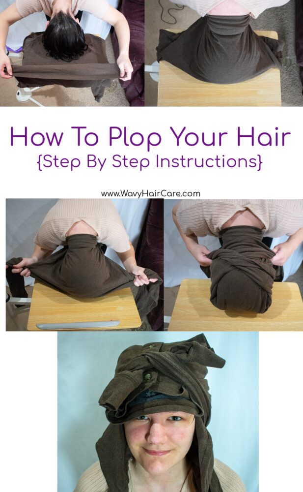 Brudgom spion Opiate How To Plop Your Wavy Hair - Step By Step Guide With Photos - Wavy Hair Care