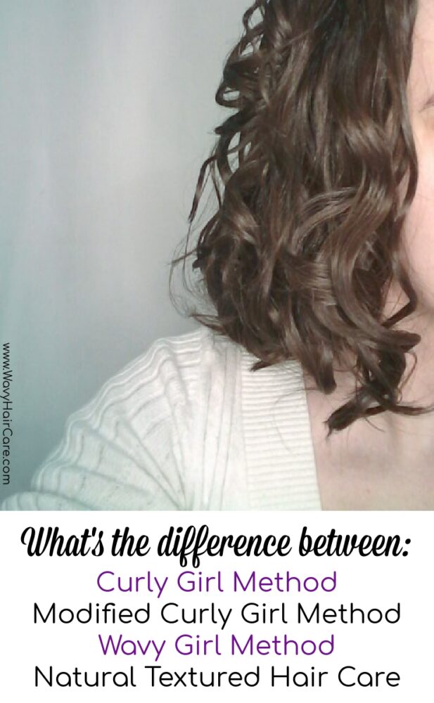 What's the difference between curly girl method, modified curly girl method, wavy girl method and natural textured hair care? 