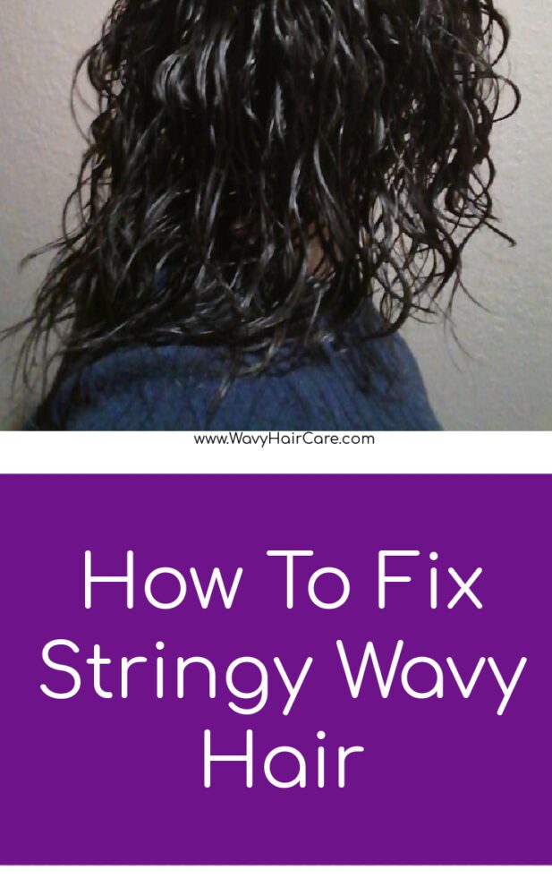 How to fix stringy wavy hair #curlygirlmethod