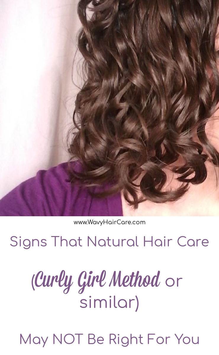 signs that the curly girl method (or other types of natural wavy hair care) may NOT be right for you. #curlygirlmethod