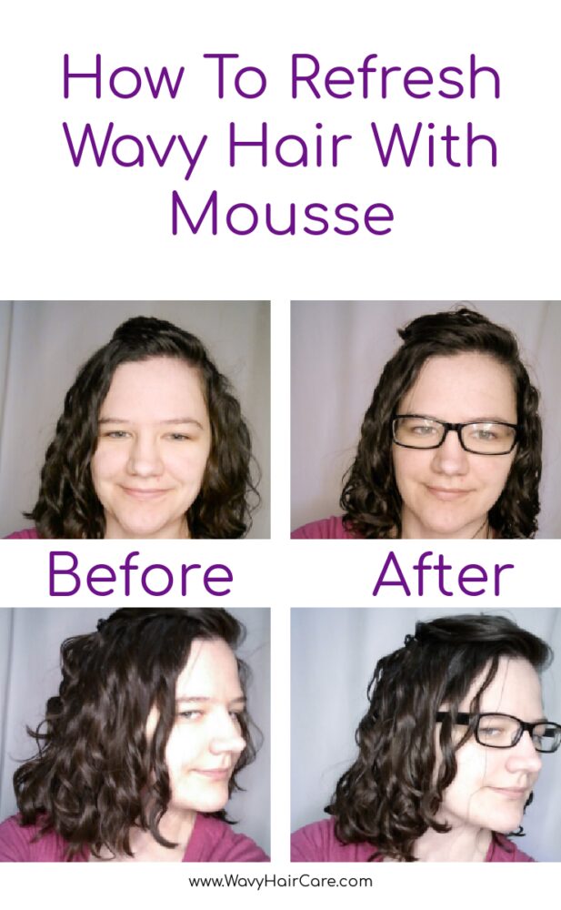 Day 2 Wavy Hair Routine: How To Refresh With Mousse - Wavy Hair Care