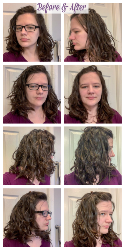 Refreshing wavy hair with leave in conditioner