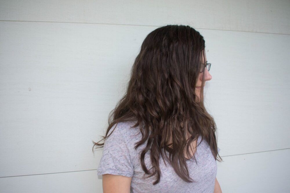 Curly girl method transition phase wavy hair