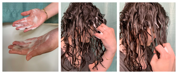 how to rake mousse into wavy hair