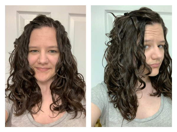 bowl method results on wavy hair