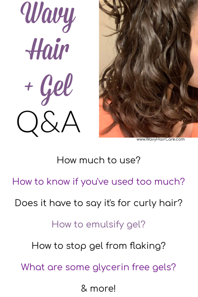 Answering questions people often have about using gel on wavy hair