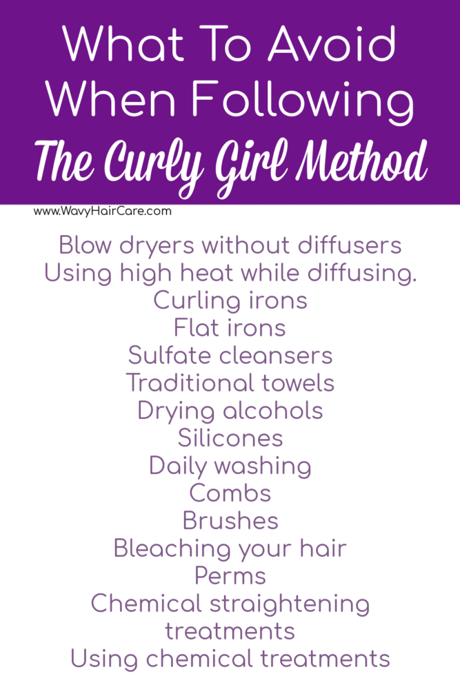 What to avoid when following the curly girl method. What does the CGM really ban?