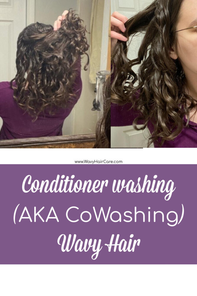 Conditioner washing (aka cowashing) wavy hair. Can conditioner clean your hair? Does cowashing work on wavy hair? Can you use a regular conditioner or do you have to buy a cowash? How often should you cowash? These & other questions answered
