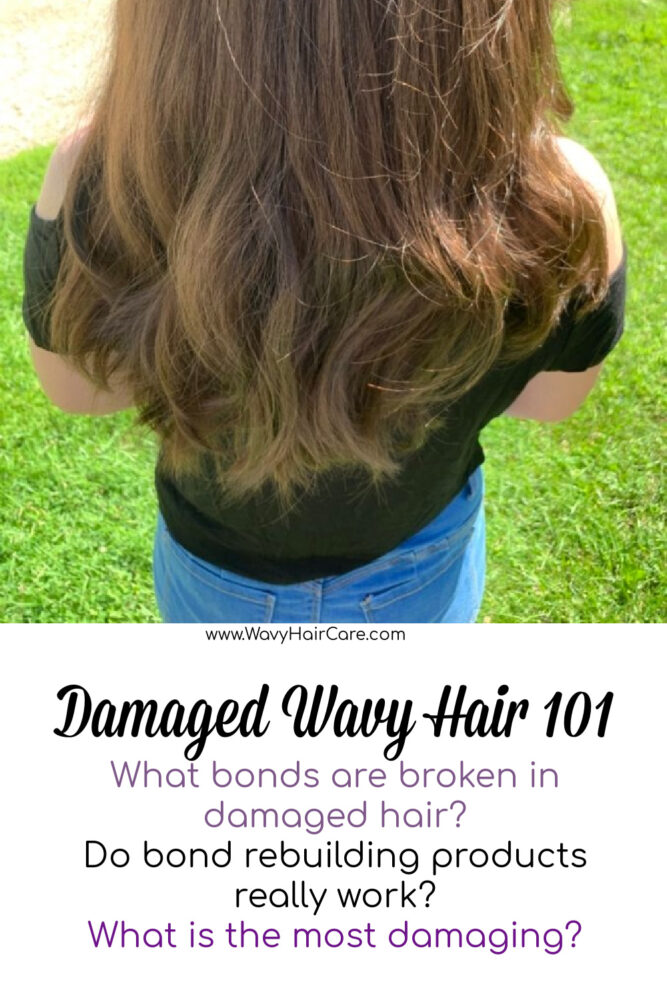 damaged wavy hair 101: what does the most damae to wavy hair? Do bond rebuilders really work? What type of hair bonds are broken when hair is damaged?